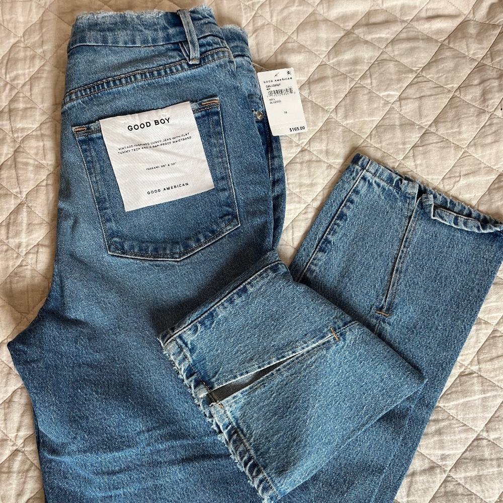NWT - Good American Good Boy jeans size 10/30